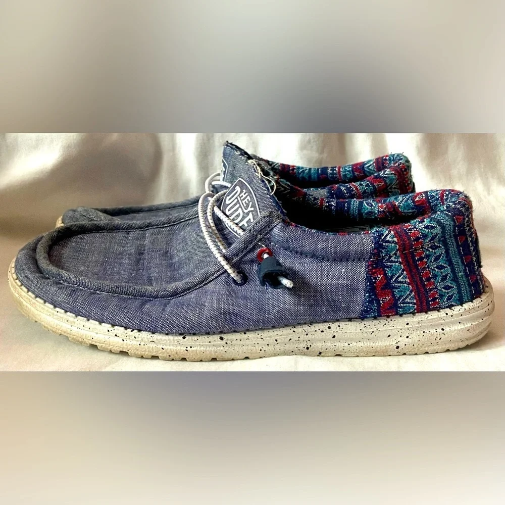 Hey Dude Men's Wally Funk Tribe Shoes Comfortable Lightweight Slip On US M9 /W11